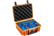 Kameratasker - B&W International Case Type 1000 for Insta360 X4 (orange) - 1000/O/X4