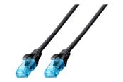 Netværkskabel - DIGITUS patch cable - 3 m - black - Sort - 3m - DK-1511-030/BLACK