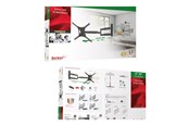 Vægbeslag, AV-Beslag & AV-Møbler - Barkan mounting kit - full-motion - for TV - extra long - black - Maks 50 kg - Maks størrelse 13"-83" - BM443XL