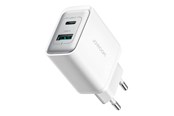 Mobil - Adaptere & Opladere - Joyroom TCF15 Dual-Port (A+C) 30W Power Charger (white) - JR-TCF15