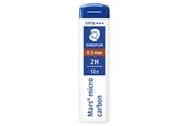 Skrive- og Tegneværktøjer - Staedtler MARS MICRO MINE 0,5mm 2H, 12 ETUIER Á 12 MINER - 250 05-2H