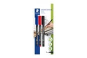 Skrive- og Tegneværktøjer - Staedtler LUMOCOLOR PERM M 1,0MM 3 ASS/BK - 317-SBK3D