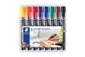 Skrive- og Tegneværktøjer - Staedtler Lumocolor Marker Perm 2mm 8ass/boks - 352 WP8