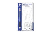 Skrive- og Tegneværktøjer - Staedtler MARS MICRO PENCIL, 10 STK, 0,9mm BLÅ - 775 09