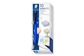 Skrive- og Tegneværktøjer - Staedtler GRAPHITE 777 PENCIL, 10 STK, 0,7mm BLÅ/SORT - 777 07-3