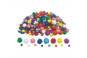 Kreativitet & Hobbyartikler - Colorations - Glitter Pompoms 300pcs. - CHGPOM