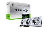 Grafikkort - MSI GeForce RTX 5080 VENTUS 3X OC WHITE - 16GB GDDR7 RAM - Grafikkort - G5080-16V3CW