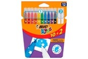 Skrive- og Tegneværktøjer - BIC Kids Coloring & Erasing 10 + 2 free - 920295