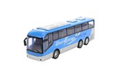 Legetøjsbil - Toi-Toys - Cars & Trucks Travel Bus Blue Friction 32cm - 20085A