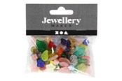 Kreativt Legetøj - Creativ Company Glass Beads Various Leaves and Flowers 60 grams - 684260