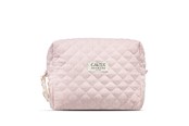 Anden personlig pleje - Karen Stor toilettaske i rosa-ternet småblomstret quilt - 10073-35