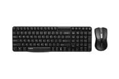 Tastatur - RAPOO X1800 - Tastatur & Mus sæt - Nordisk - Sort - 11567