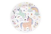 Legetøj - Folat BV Plates Unicorns & Rainbows 8pcs. - 61927