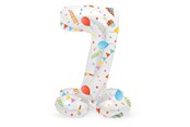 Legetøj - Folat BV Standing Foil Balloon Joyful Party Number 7 -72cm - 63967