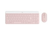 Tastatur - Logitech Slim Wireless Combo MK470 - Tastatur & Mus sæt - Tysk - Pink - 920-011314