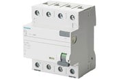 Komponenter til tavler og kasser - Siemens Jordfejlafbryder typ A, 4-polig, 25A, 30mA, 400V - 20118
