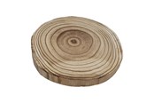 Kreativitet & Hobbyartikler - Playwood - Decoration Tree disc Paulownia Wood Burned Ø 20cm - SL1172