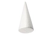 Kreativitet & Hobbyartikler - Creativ Company - Styrofoam Cone White 35cm - 54345