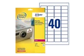Papir, Fotopapir og Etiketter - Avery TripleBond Labels L6140 - labels - 800 label(s) - 25.4 x 45.7 mm - L6140-20