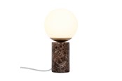 Lamper - Nordlux Lilly Marble bordlampe, brun - 2213575018