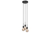 Lamper - Nordlux Paco 3-spot pendel, sort - 2112063003