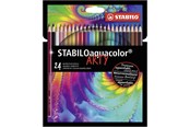 Skrive- og Tegneværktøjer - STABILO Aquacolor - Watercolor Colored Pencil - ARTY - Set 24 Pcs. - 1624/1-20