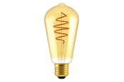 Lyskilder - Nordlux LED pære Deco ST64 Spiral Dim 2200 Kelvin 400 Lumen Guldfarvet E27 - 2080062758