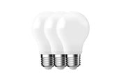 Lyskilder - Nordlux LED pære A60 4000 Kelvin 806 Lumen Milky 3-pak E27 - 5191001823
