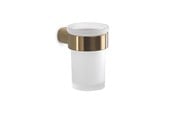 Badeværelsestilbehør - Gedy Piren tandkrus - Børstet messing - 30684