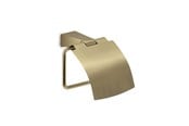 Badeværelsestilbehør - Gedy Tonale toiletpapirholder med låg - Børstet messing - TN2588