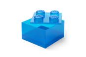 Børneværelse - LEGO Storage Brick 4 Top Lid Translucent Blue - 40090805