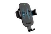 Mobil - Adaptere & Opladere - SBS mobilholder til biler med trådløs opladning - Sort - TESUPGRAVWIRLITE10W