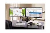 Skærmholder - IC INTRACOM TECHly stand - for 2 LCD displays - black - ICA-LCD 382-D