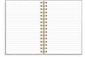 Blokke, Formularer & Notesbøger - Burde Notebook A5 burgundy flowers - 92762100
