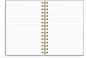 Blokke, Formularer & Notesbøger - Burde Notebook A5 green pattern - 92762200
