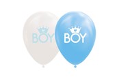 Legetøj - Globos Balloons Son Baby Blue/White 30cm 8pcs. - 1129014