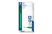Skrive- og Tegneværktøjer - Staedtler STAEDTLER KUGLEPEN 4320 MF, ÆSKE 10 STK, GRØN - 4320 M-5