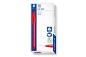 Skrive- og Tegneværktøjer - Staedtler STAEDTLER KUGLEPEN 4320 F, ÆSKE 10 STK, rød - 4320 F-2