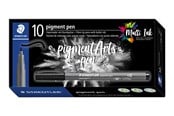 Skrive- og Tegneværktøjer - Staedtler STAEDTLER PIGMENT PEN, ÆSKE 10 STK, INTENS SORT - 376-99