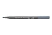 Skrive- og Tegneværktøjer - Staedtler BRUSH PIGMENT PEN, ÆSKE 10 STK, KOLD GRÅ - 371-87