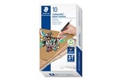Skrive- og Tegneværktøjer - Staedtler LUMOCOLOR PAINTMARKER 10 stk SORT - 349-9