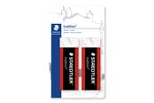Skrive- og Tegneværktøjer - Staedtler VISKELÆDER TRADITION 2STK/BK - 526 T20BK2