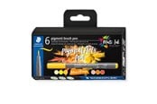 Skrive- og Tegneværktøjer - Staedtler BRUSH PEN PIGMENT GUL/ORAN 6stk/ass - 371 C6-5