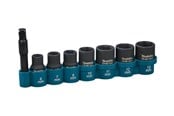 Værktøj - Makita E-12289 Impact Socket And Adapter Set - 8 Pieces - E-12289