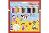 Skrive- og Tegneværktøjer - STABILO Trio Thick - Thick Triangular Colored Pencil - Set 24 pcs. - 203/24-01