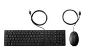 Tastatur - HP Wired Desktop 320MK Mouse and Keyboard (9SR36UT) - Tastatur & Mus sæt - Dansk - Sort - 9SR36UT#UUW