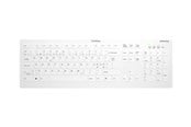 Tastatur - Cherry Active Key AK-C8112 - keyboard - wipe disinfection flat key profile - QWERTY - Pan Nordic - white Input Device - Tastatur - Nordisk - Hvid - AK-C8112-FU1-W/PN
