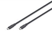 USB kabel - DIGITUS - USB-C cable - 24 pin USB-C to 24 pin USB-C - 1 m - AK-300344-010-S