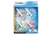 Legetøjsbil - Toi-Toys - Vehicool Pull Back Airplanes 4pcs. - 26854A