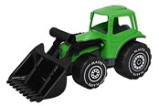 Udendørsleg - Plasto Traktor med frontlæsser. Grøn. 32 cm - 1674000GRB